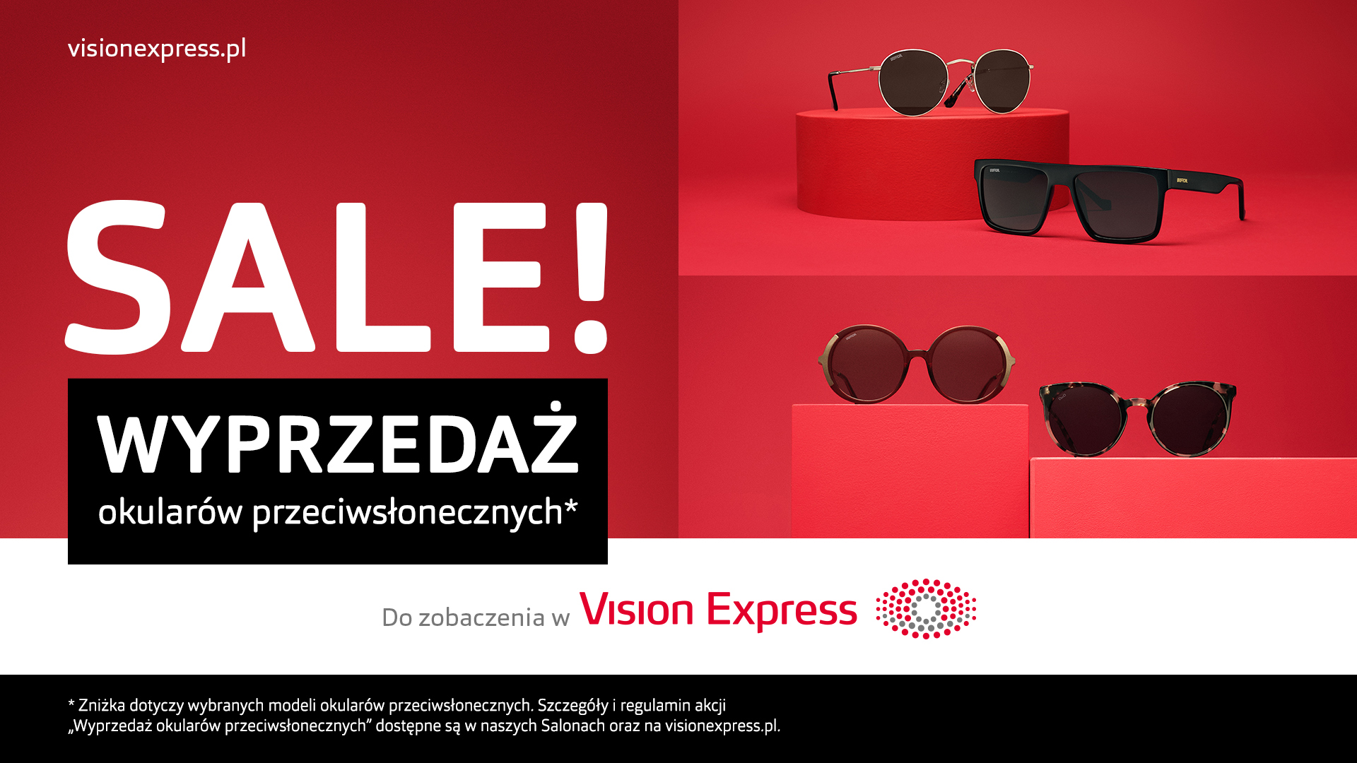 ZIMOWA WYPRZEDAŻ OKULARÓW PRZECIWSŁONECZNYCH W VISION EXPRESS*