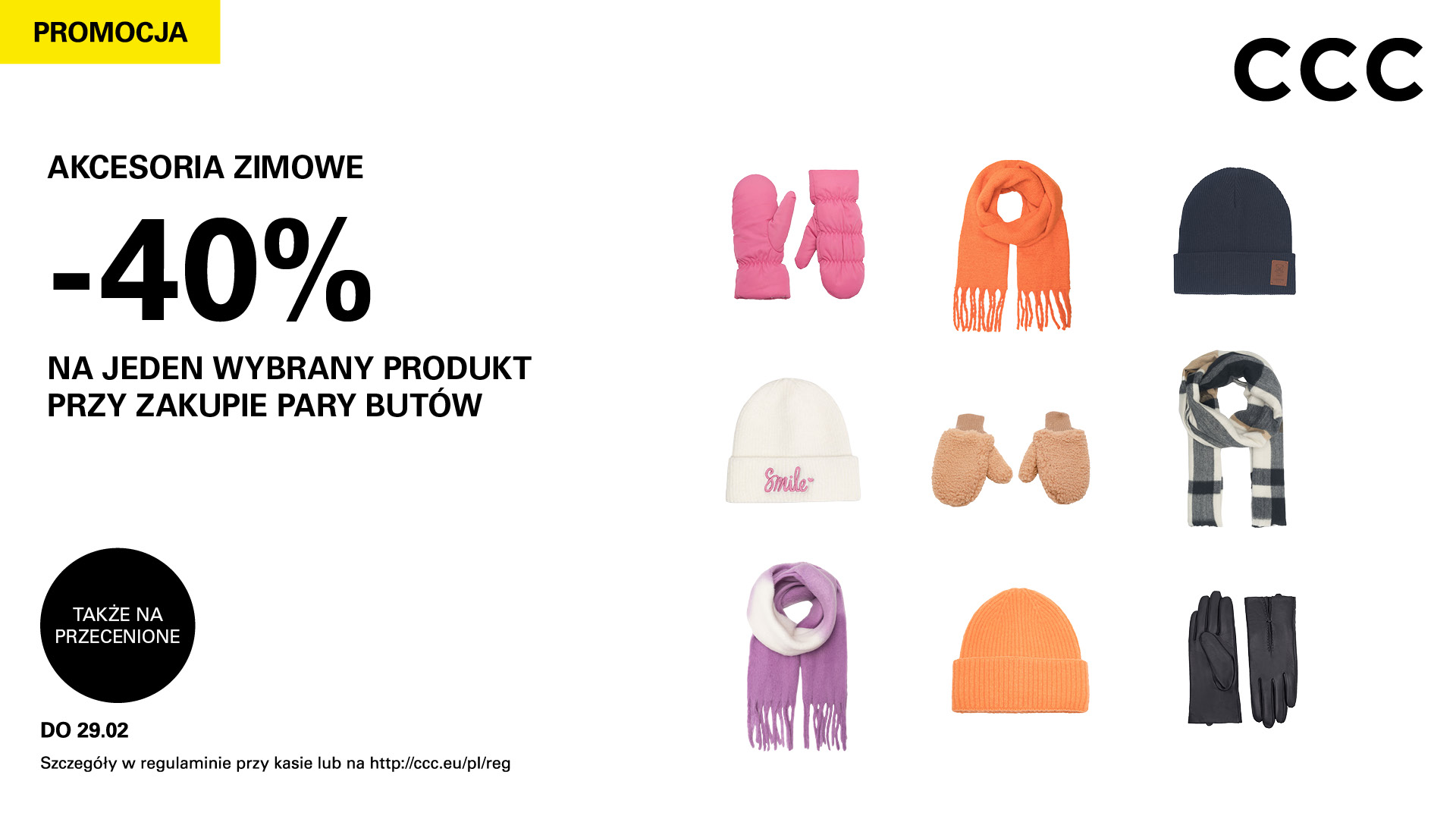 -40% na zimowe akcesoria w CCC!