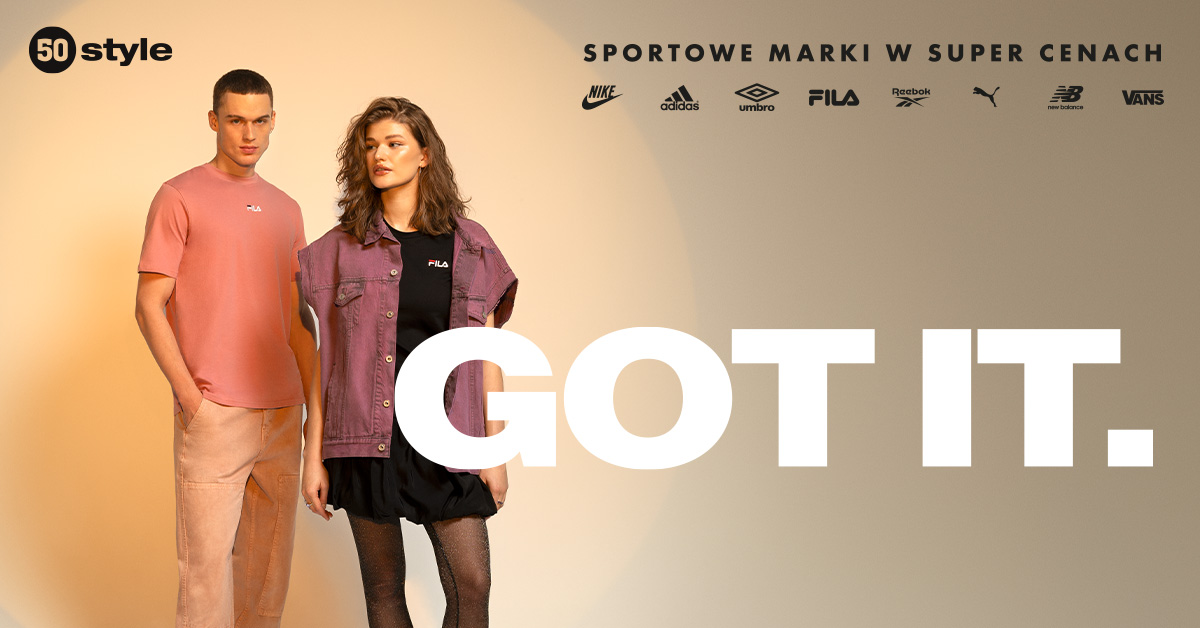Postaw na ikoniczny brand. Zobacz kolekcję Fila w 50 style.