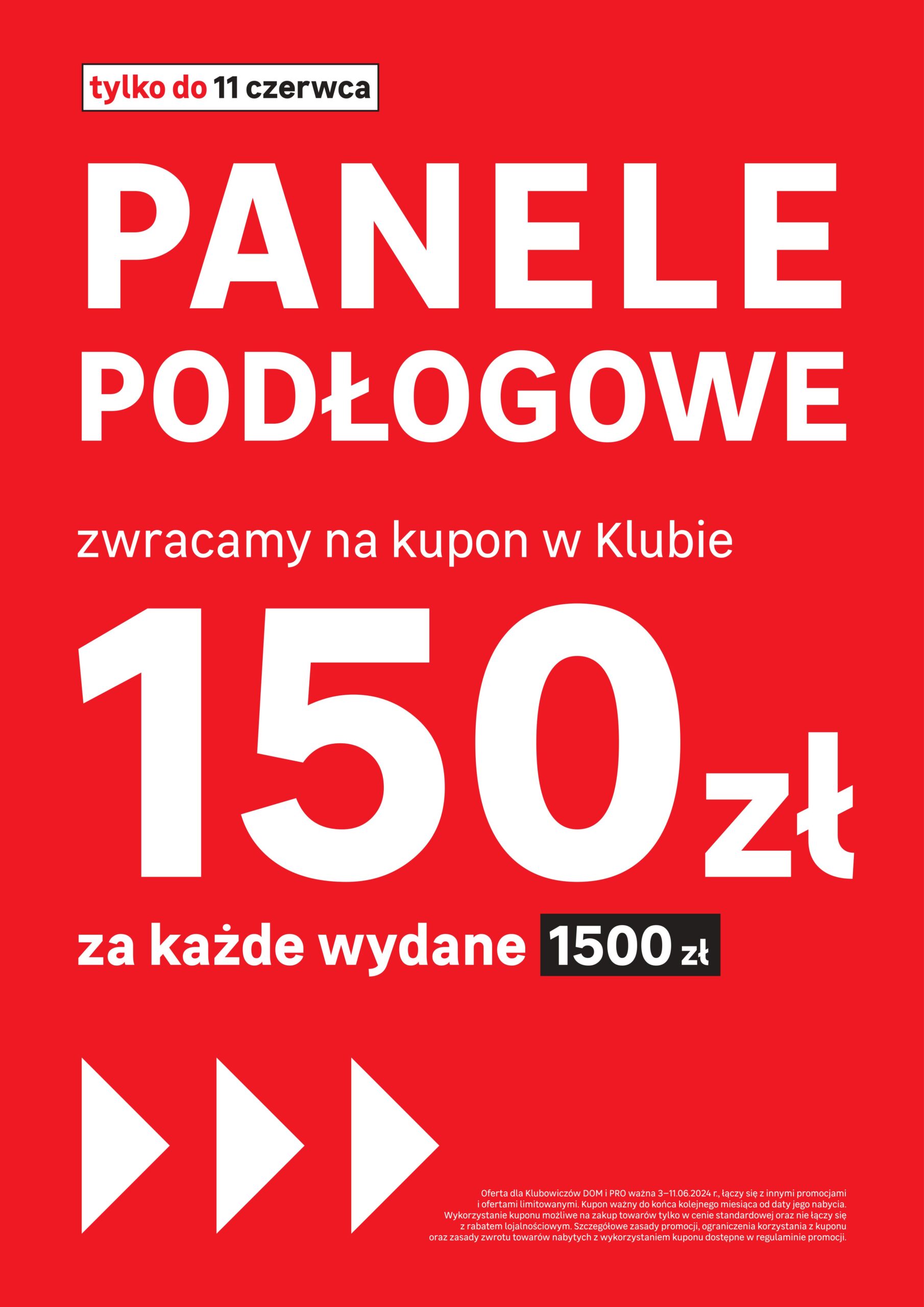 Kupuj panele w Leroy Merlin i odbierz aż 150 zł zwrotu za każde 1500 zł wydane na podłogi. Proste?