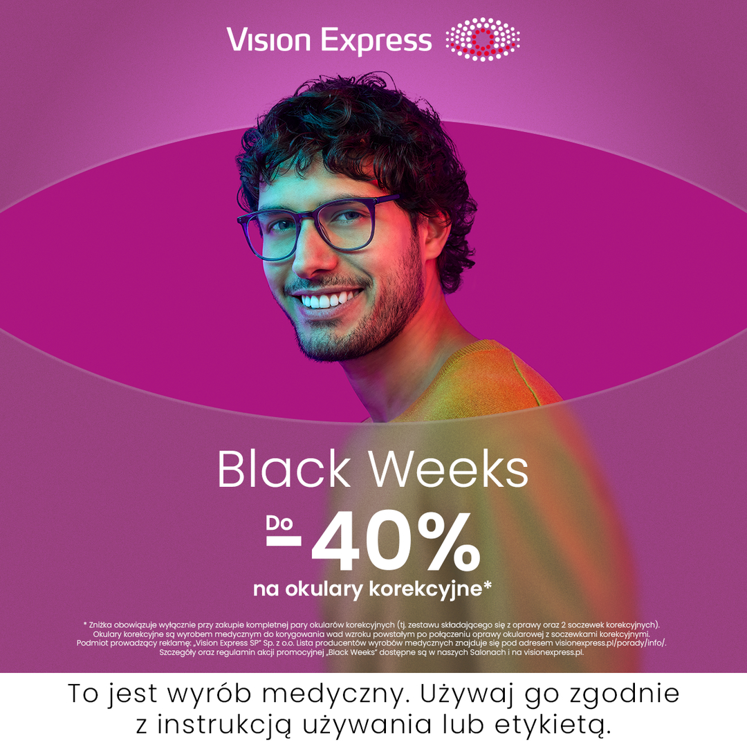Black Friday w Vision Express zamieniamy na Black Weeks!