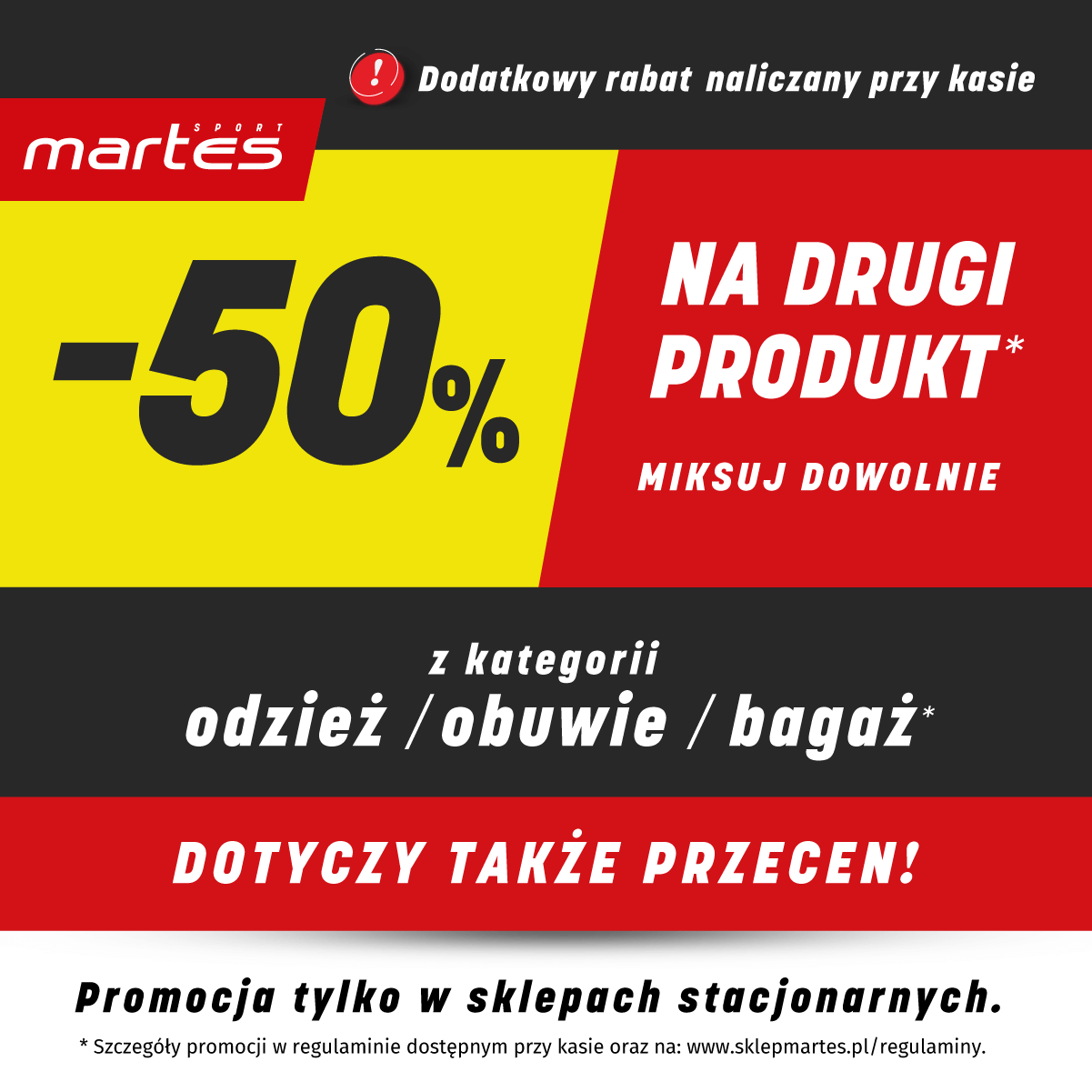 Promocja -50% na drugi produkt!