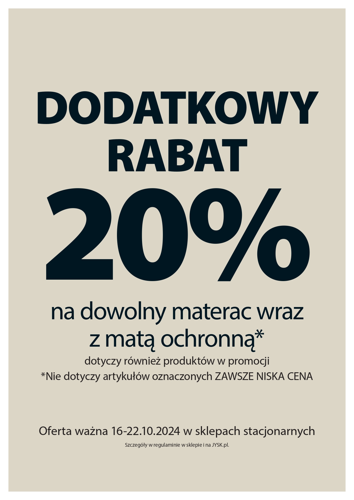 -20% na zakup materaca z matą!