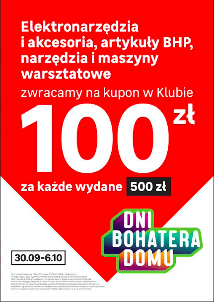 Z okazji Dni Bohatera Domu Leroy Merlin – tylko w tym tygodniu mamy dla Was super ofertę na… elektronarzędzia!