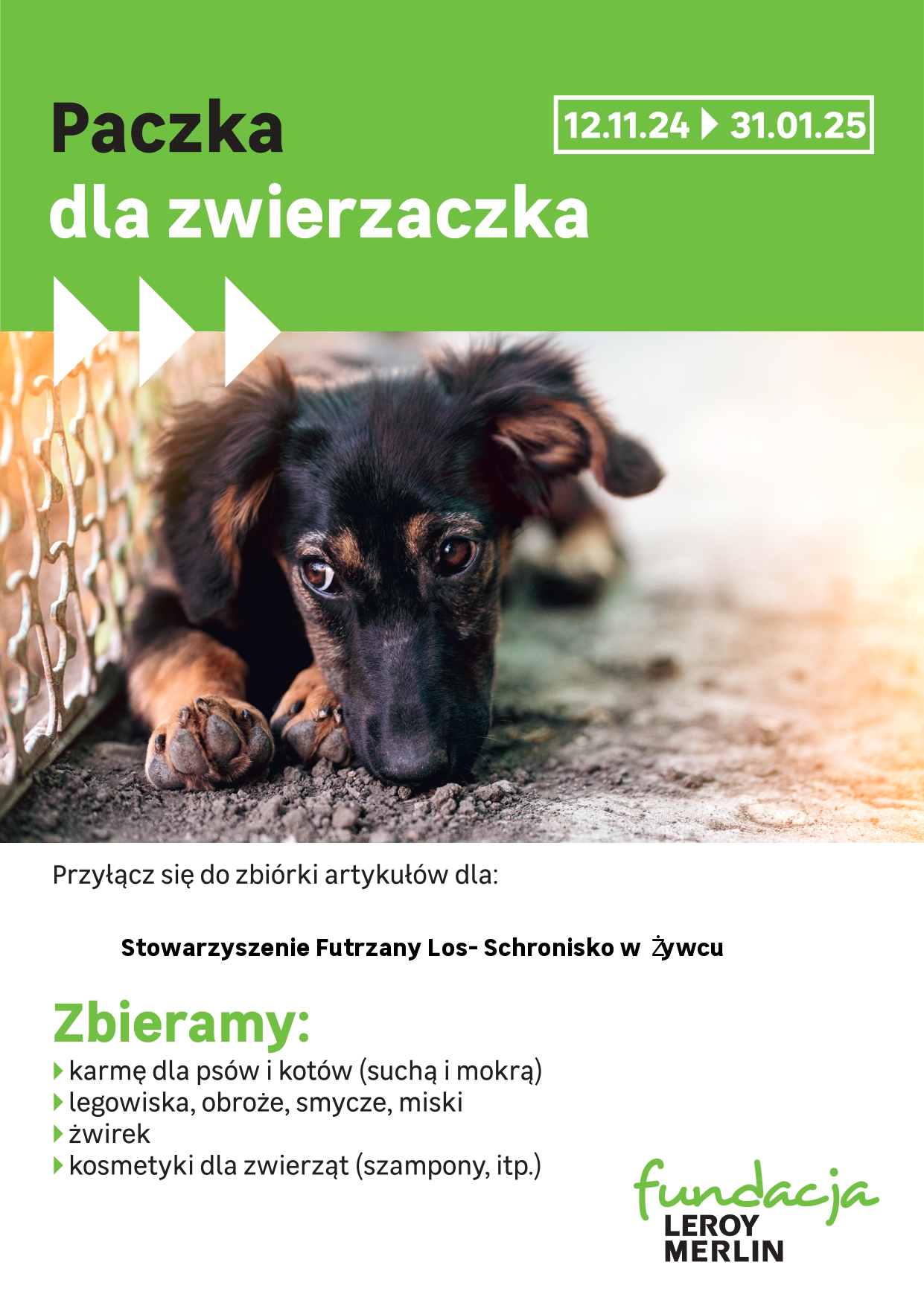 Akcja „Paczka dla zwierzaczka” w Leroy Merlin!