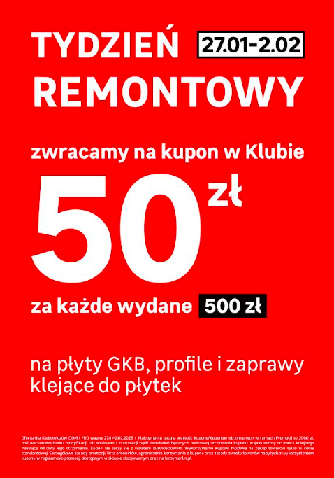 27.01-02.02 Tydzień remontowy w Leroy!