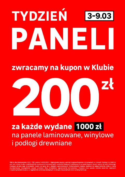 Tydzień paneli w Leroy – od 03.03 do 09.03!