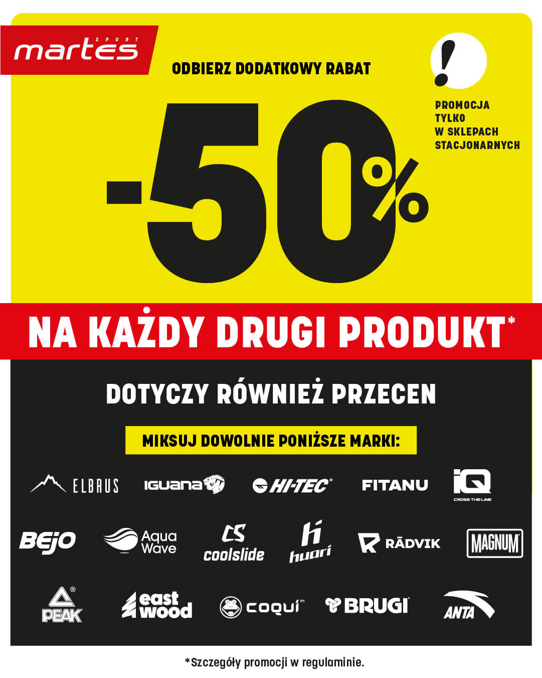 Promocja -50% na każdy drugi produkt!