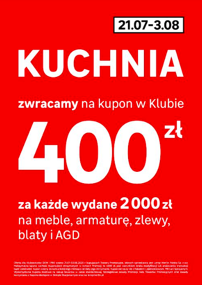 Do Leroy! Promocja na kuchnie trwa!