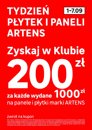 Leroy Merlin: TYDZIEŃ PŁYTEK i PANELI marki Artens!