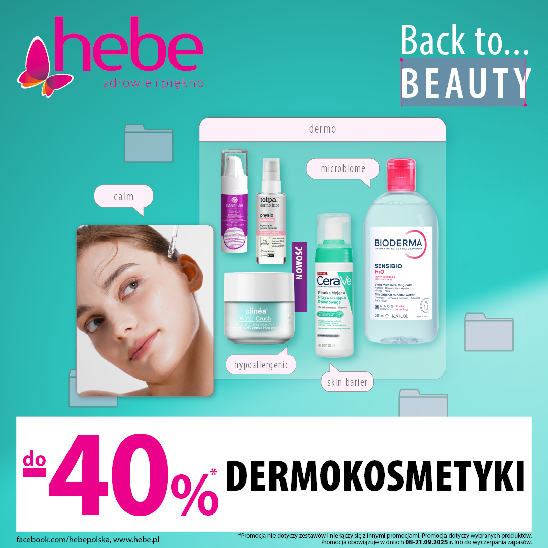 Hebe: DERMOKOSMETYKI do-40%