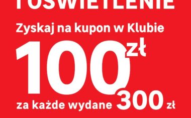 Kupon o wartości 100 zł za każde wydane 300 zł na dekoracje i oświetlenie w Leroy Merlin!