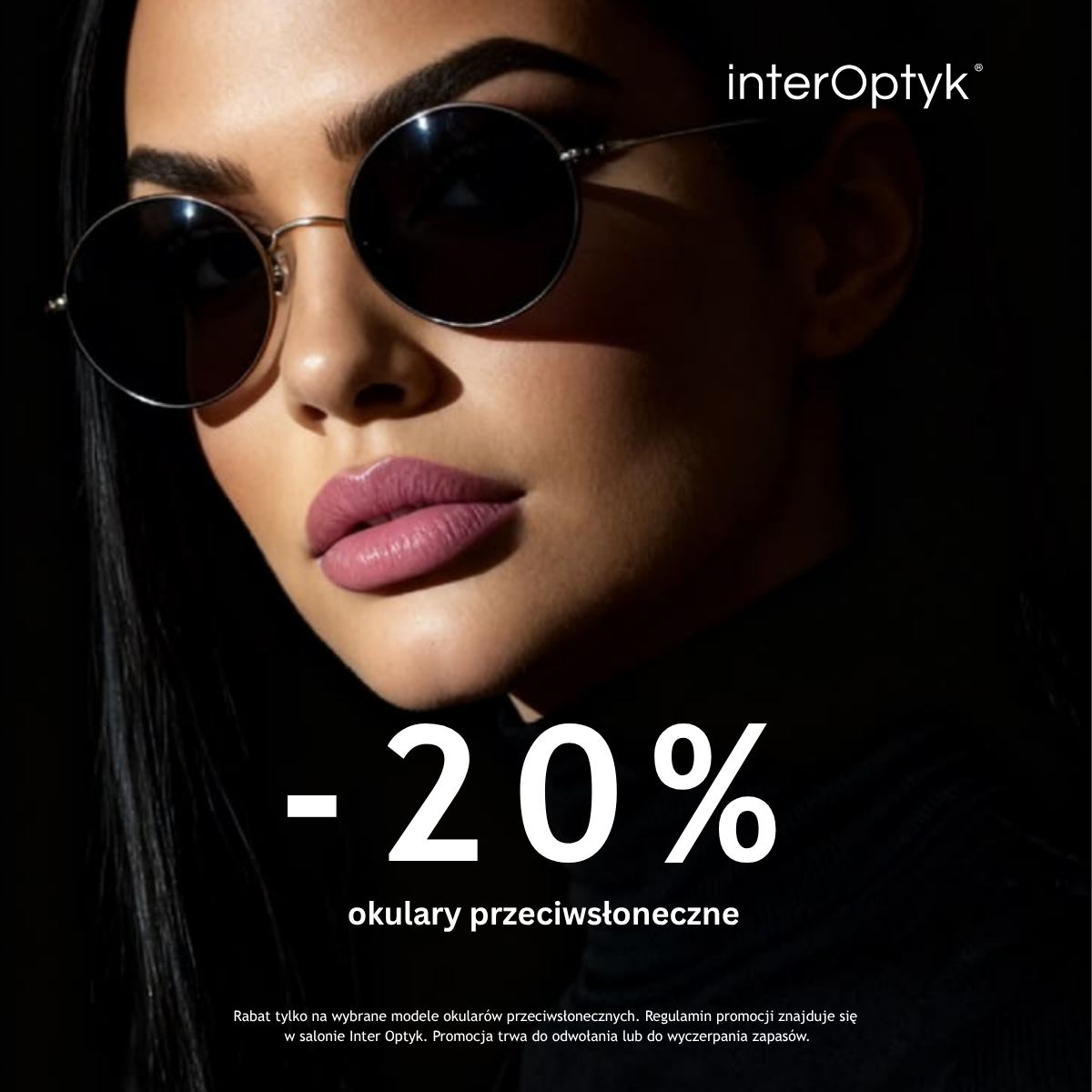 Teraz w Inter Optyk wybrane modele okularów przeciwsłonecznych taniej o 20%!