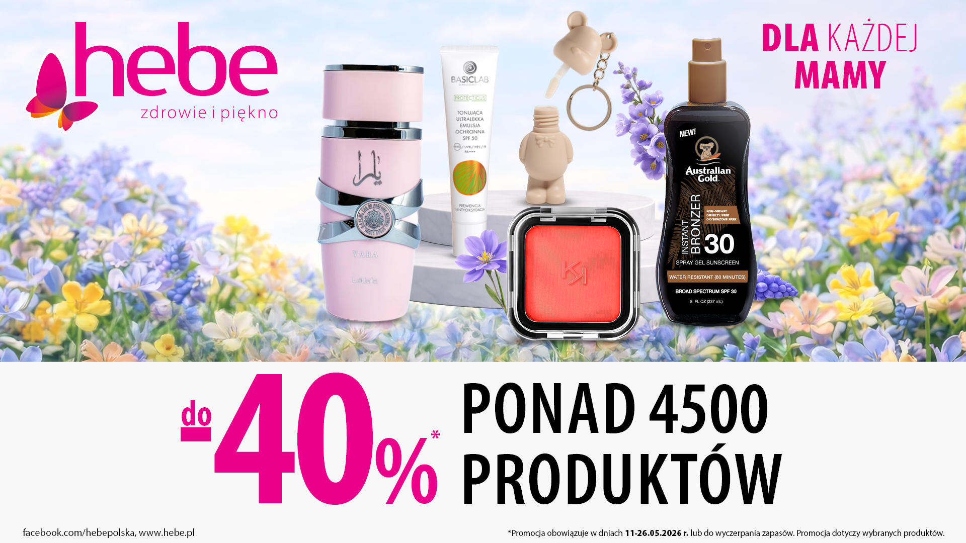 Prezenty na Dzień Mamy do – 40% w Hebe!