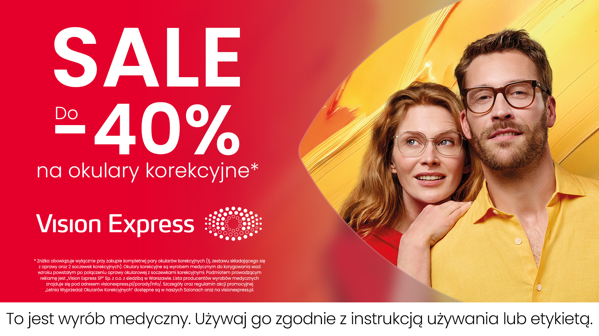 Okulary korekcyjne nawet do -40%* – letnia wyprzedaż Vision Express