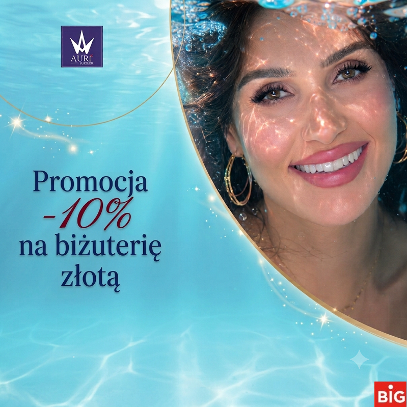 Promocja -10% na biżuterię złotą w Auri Jubiler trwa!