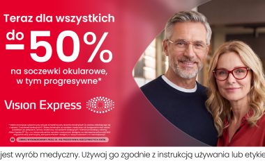 Do 50% na soczewki okularowe w Vision Express!