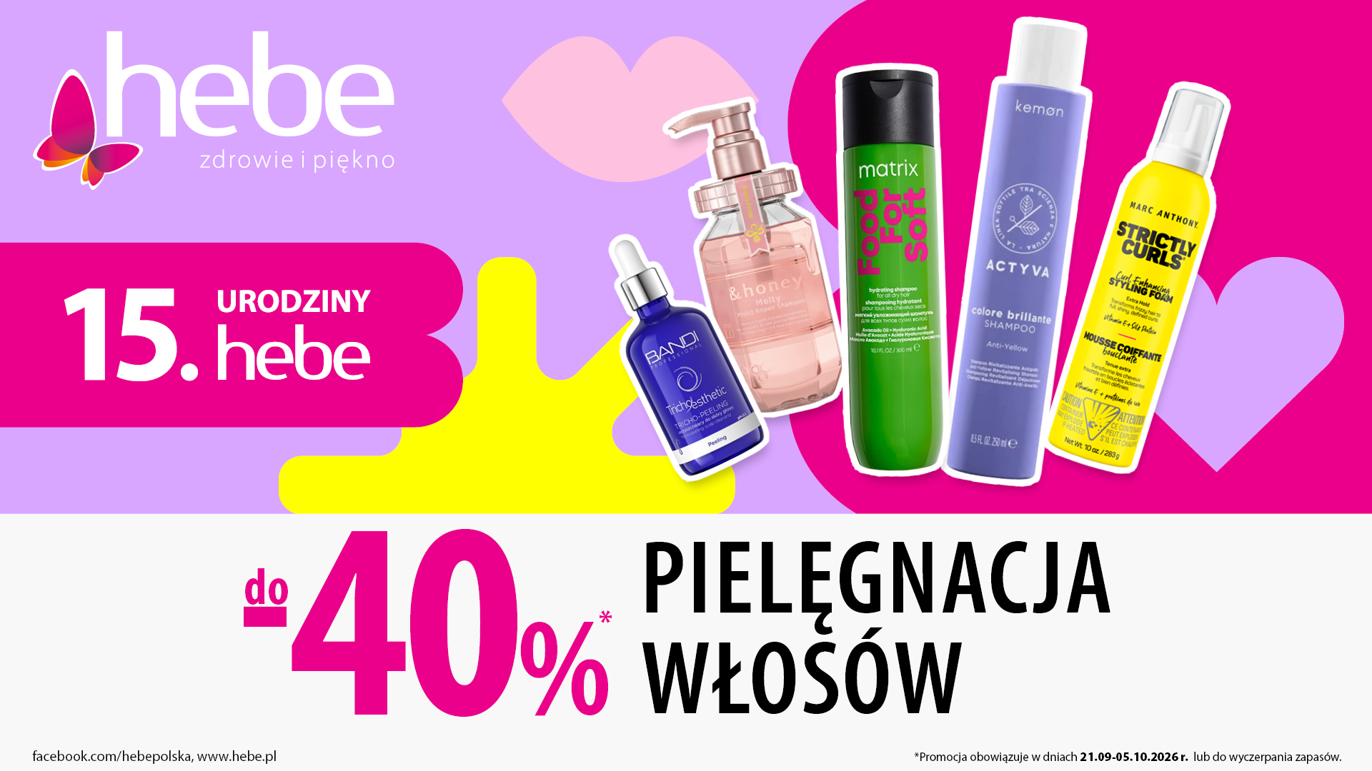 Pielęgnacja włosów do – 40%