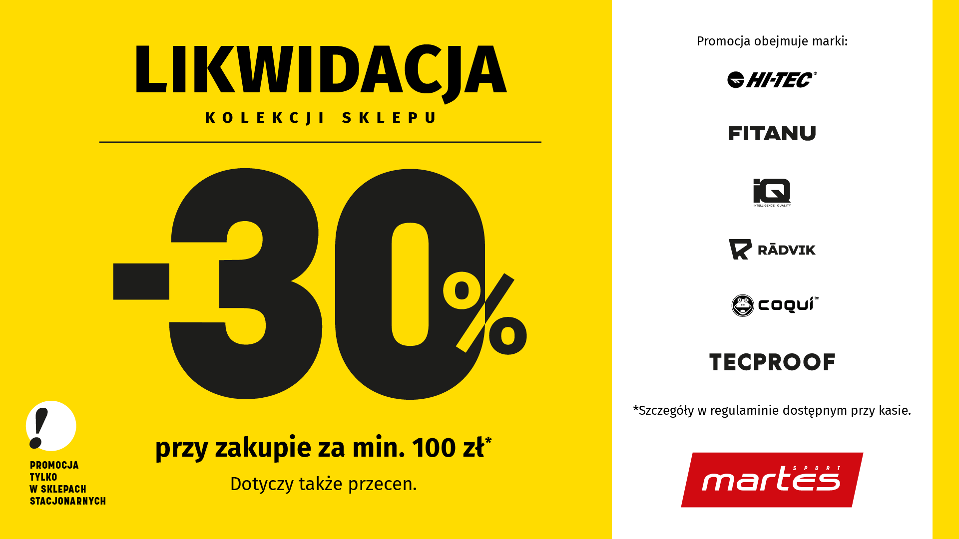 30% rabatu na sportowe zakupy? Sprawdź ofertę Martes Sport!