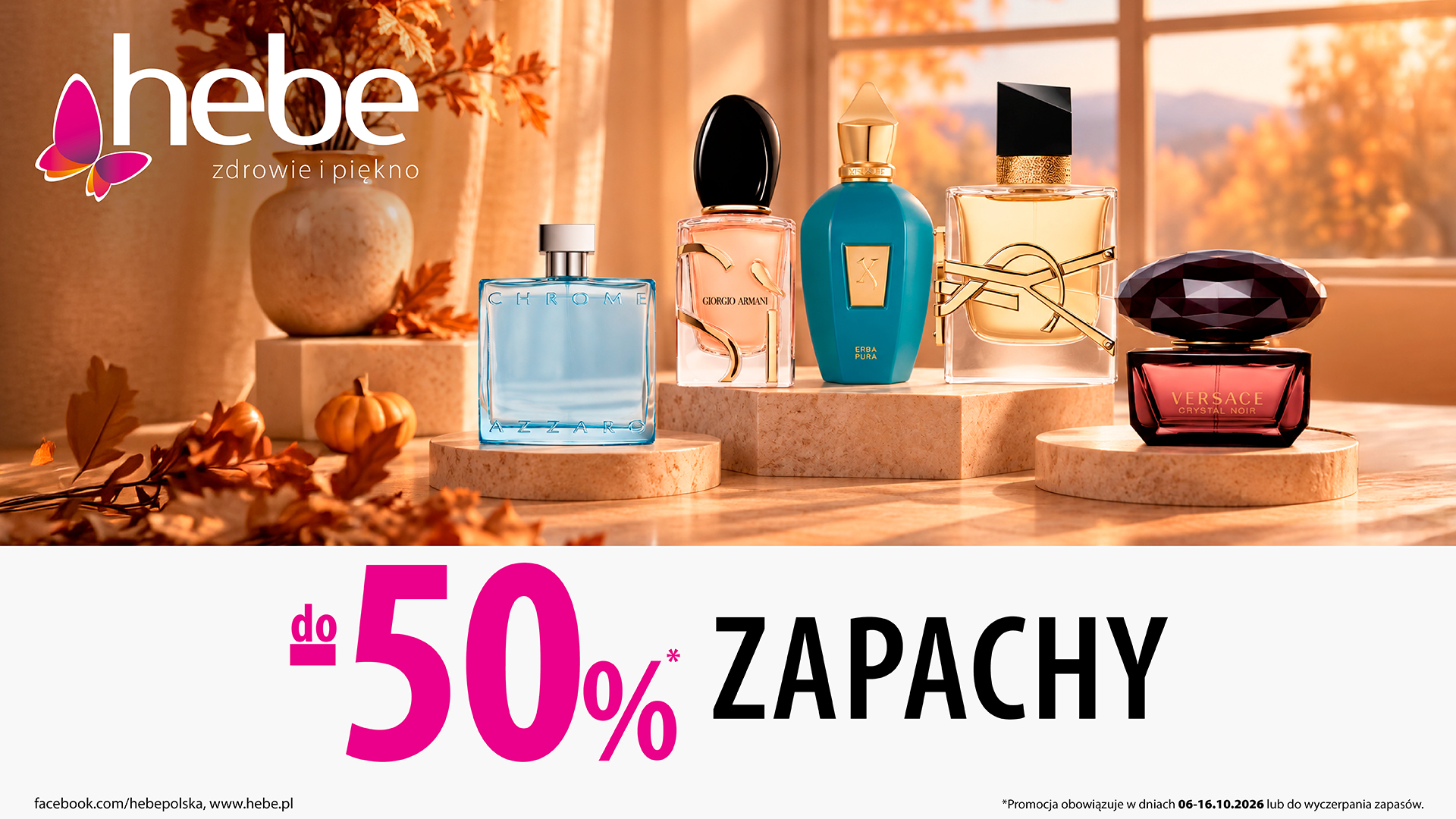 Zapachy do -50% w Hebe!