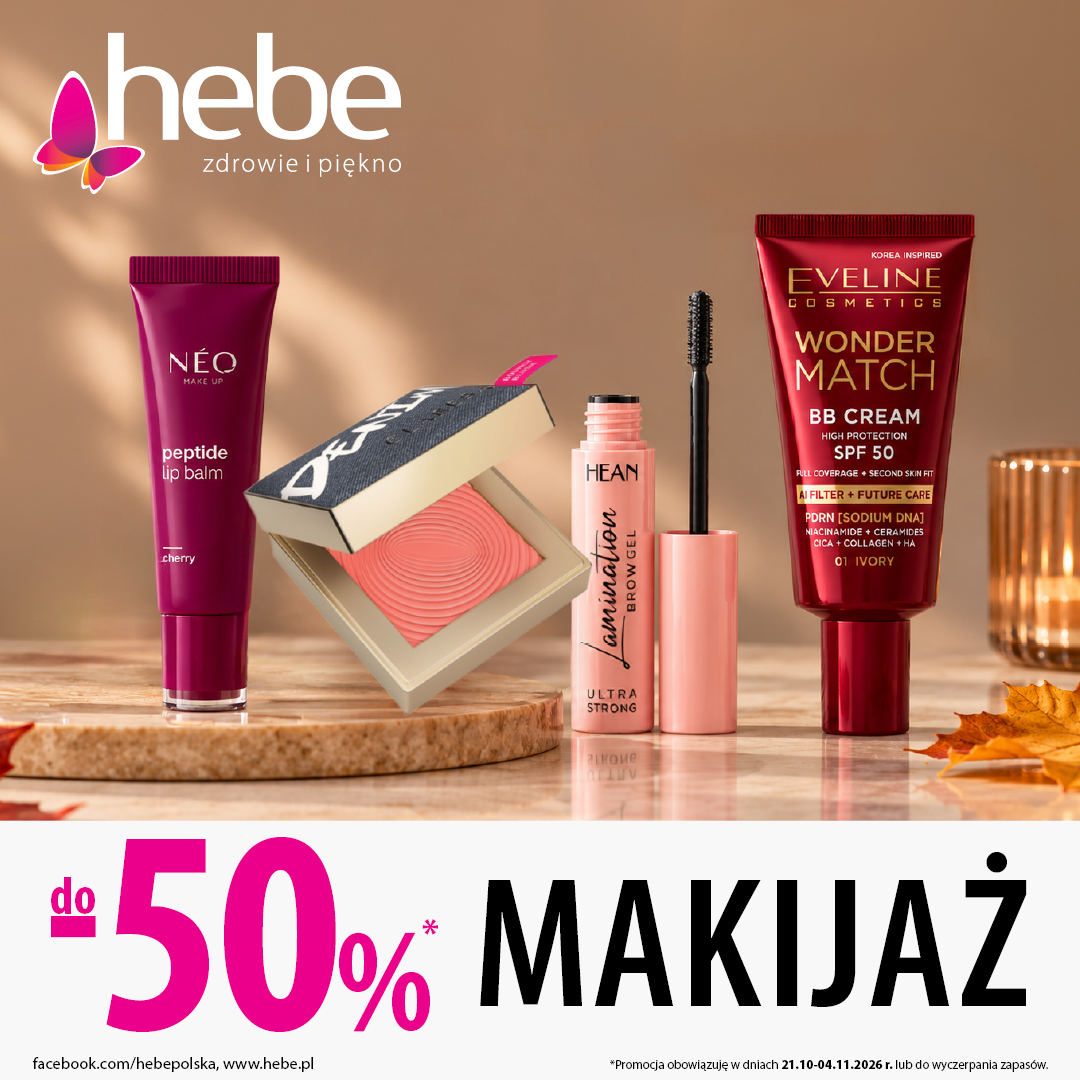 Makijaż do – 50% w Hebe