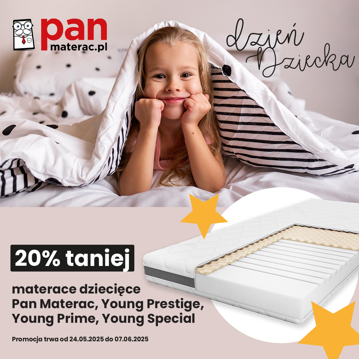 Dzień Dziecka w salonach Pan Materac.