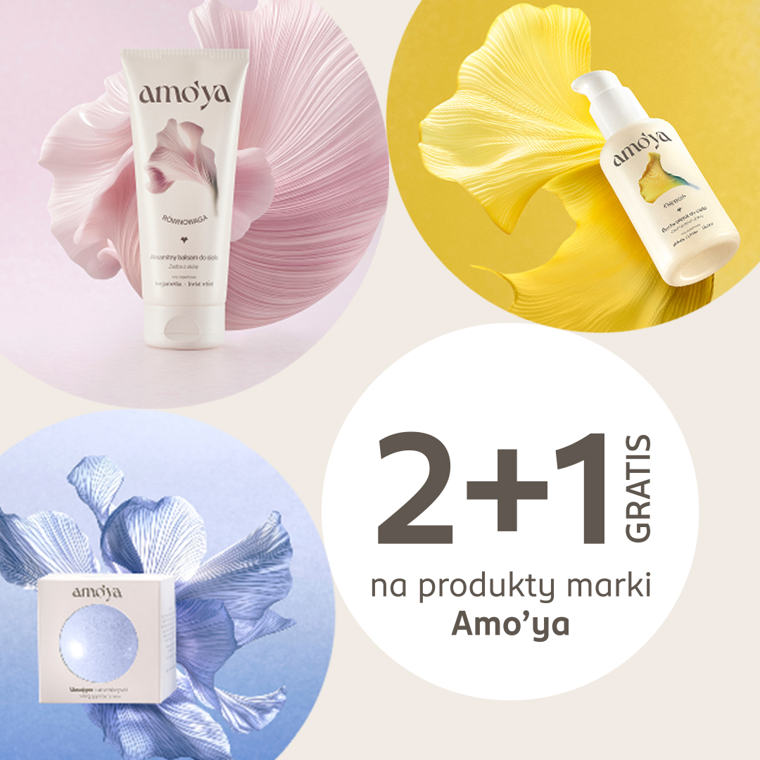 Rossmann: 2 + 1 gratis na produkty Amo’ya!