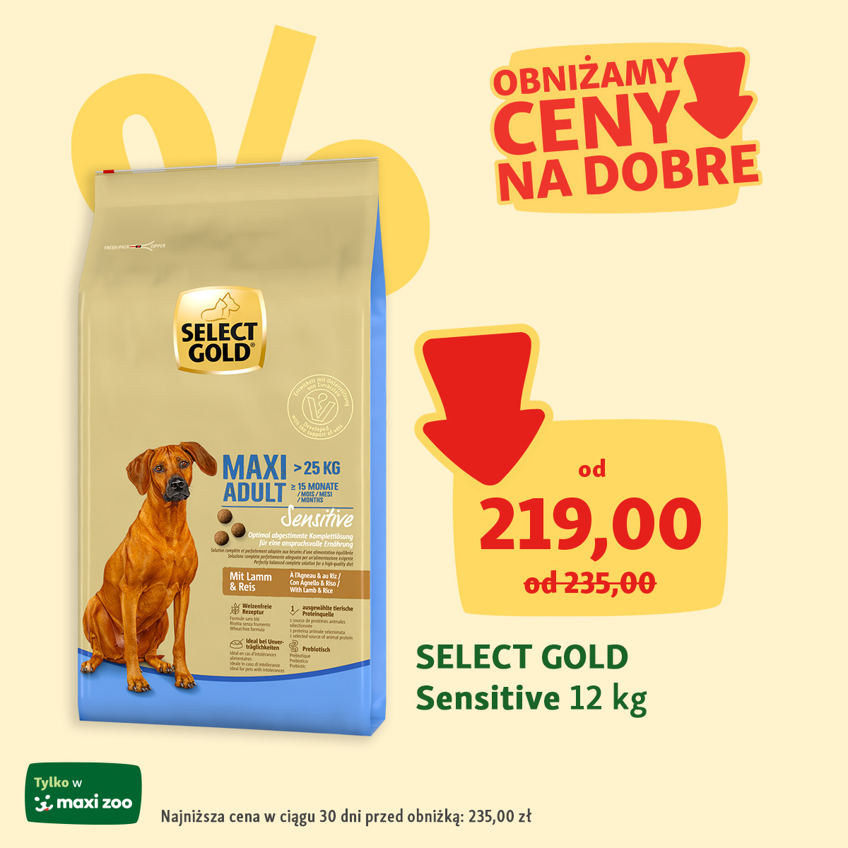 Maxi Zoo obniża ceny na dobre*!