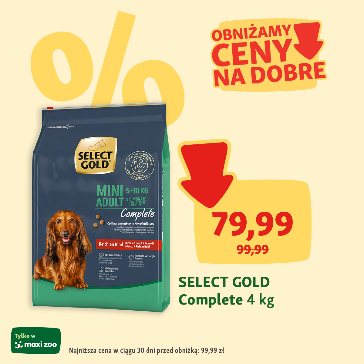 Maxi Zoo obniża ceny na dobre*!