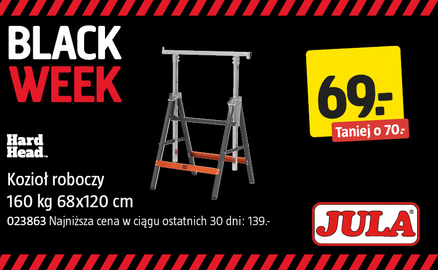 Kozioł roboczy 160 kg z regulacją wysokości