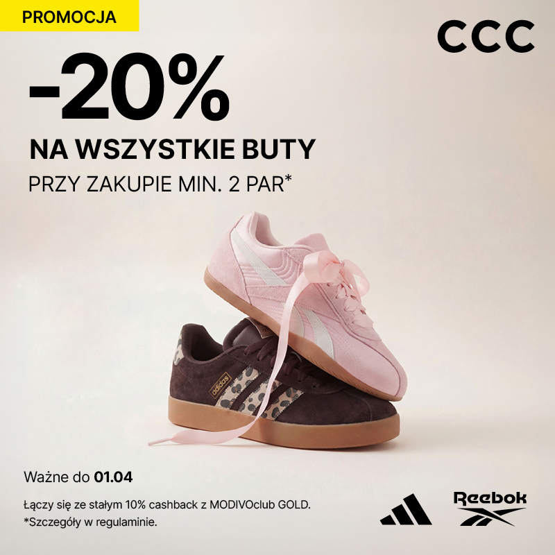-20% na wszystkie buty przy zakupie 2 par