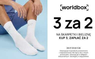 Weź 3 pary skarpet lub bielizny, zapłać tylko za 2
