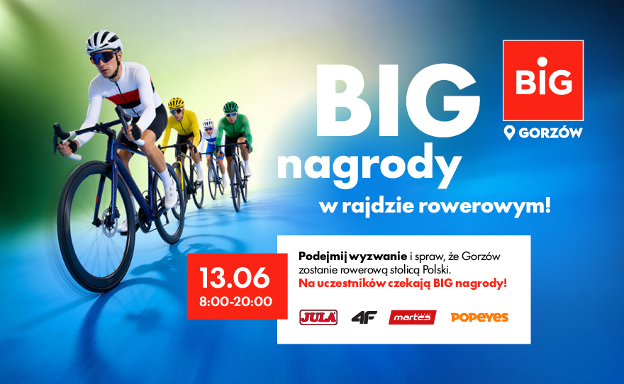 Wygrywaj BIG nagrody w rajdzie rowerowym!