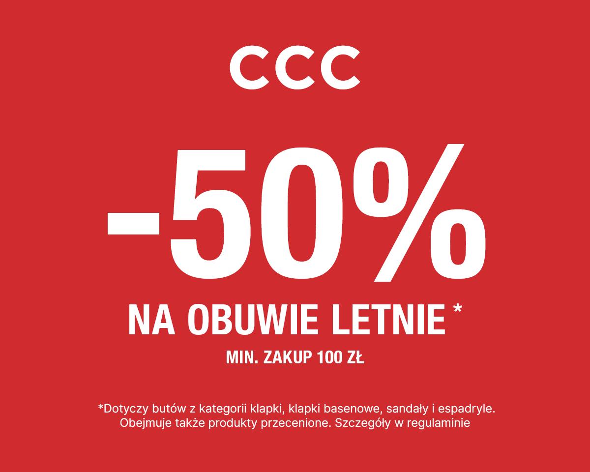-50% na obuwie letnie w CCC!
