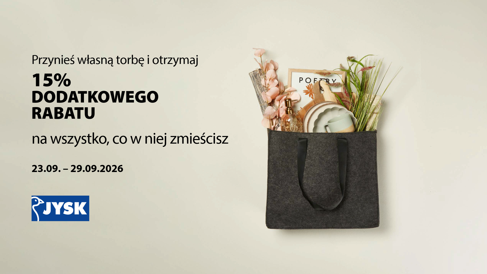 JYSK – przynieś własną torbę!