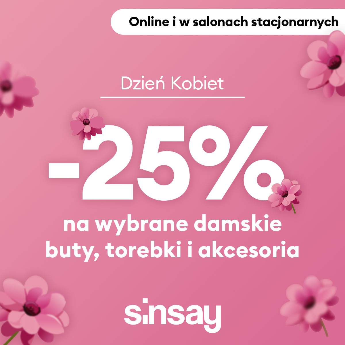 25% na akcesoria damskie przy zakupie minimum dwóch sztuk