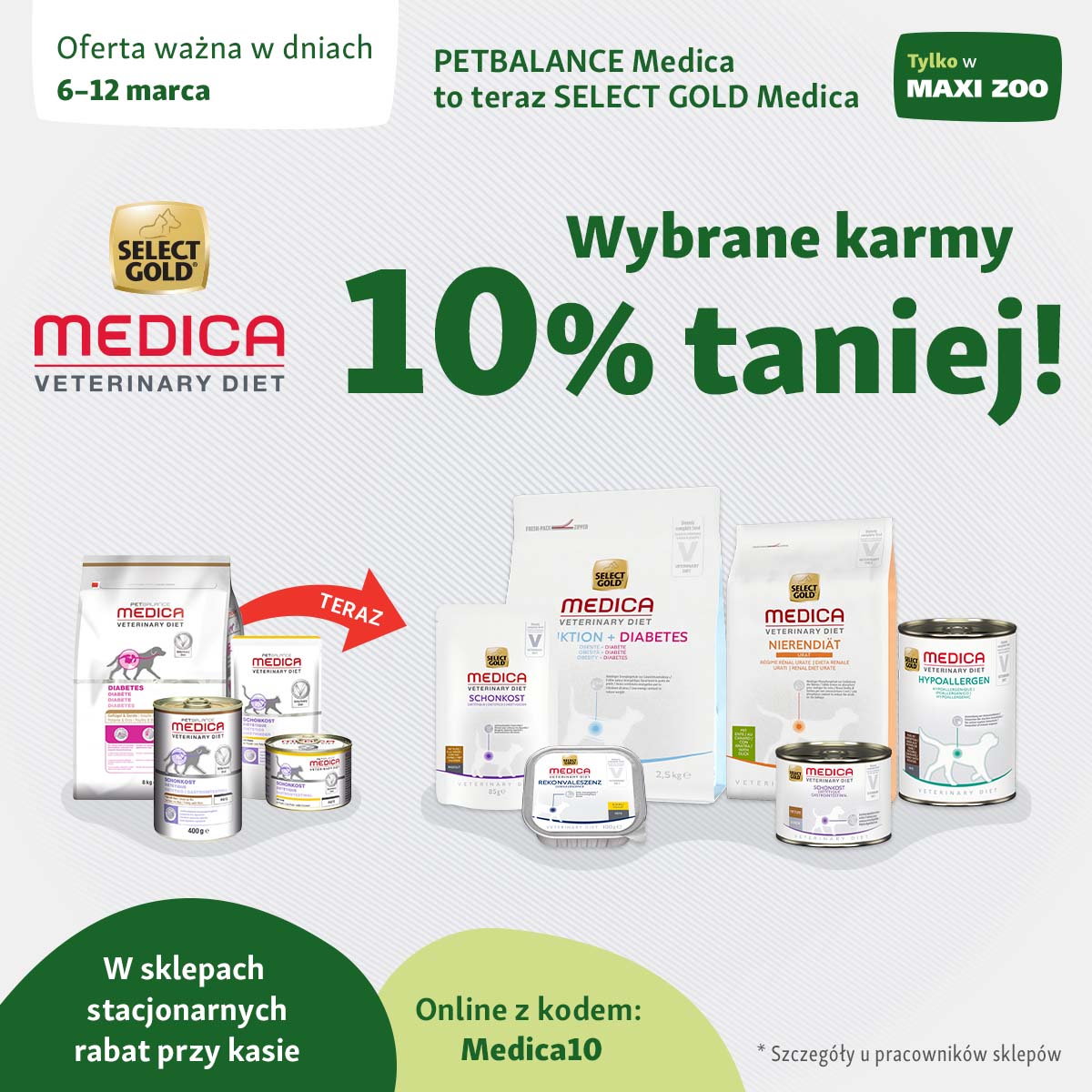 Najnowsza gazetka już dostępna! Przyjdź do sklepu stacjonarnego Maxi Zoo w dniach 6–12 marca i oszczędzaj na zakupach, nie na pupilu.