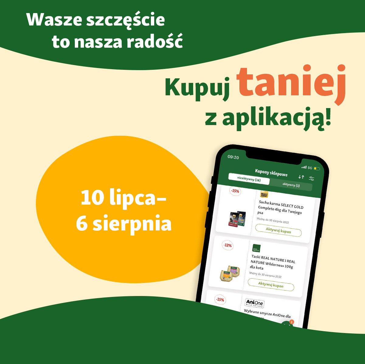 Oszczędzaj z kuponami w aplikacji Maxi Zoo!