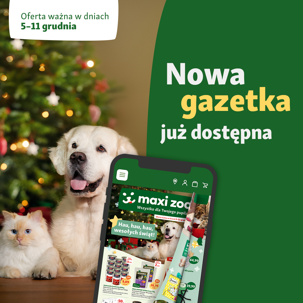 Zacznij przygotowania do świąt z Maxi Zoo!