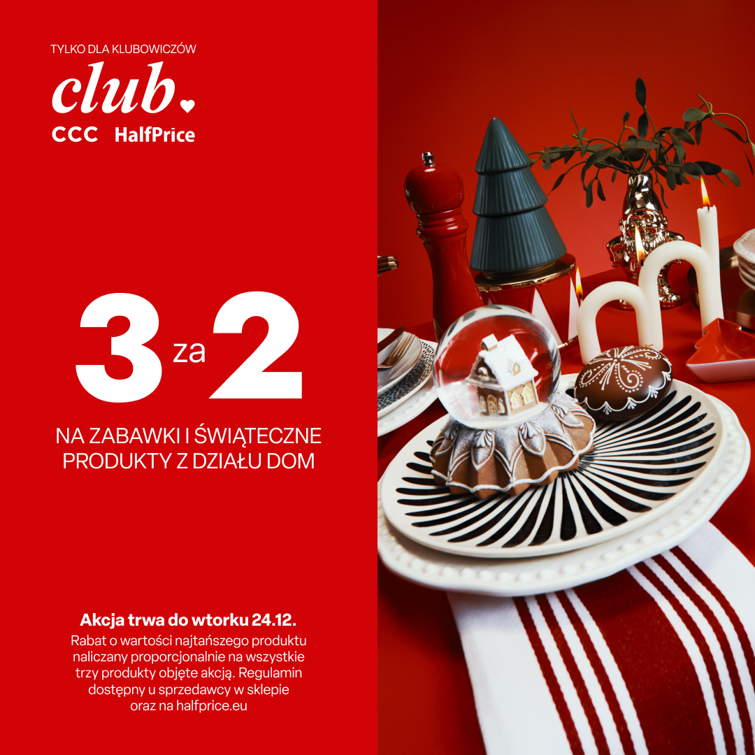 Świąteczna akcja 3 za 2!