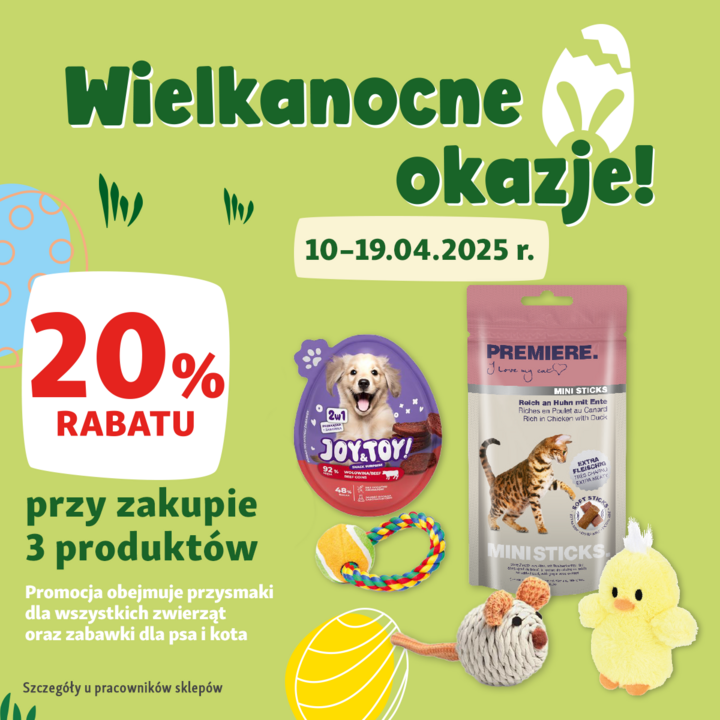 Wielkanocne okazje w Maxi Zoo!
