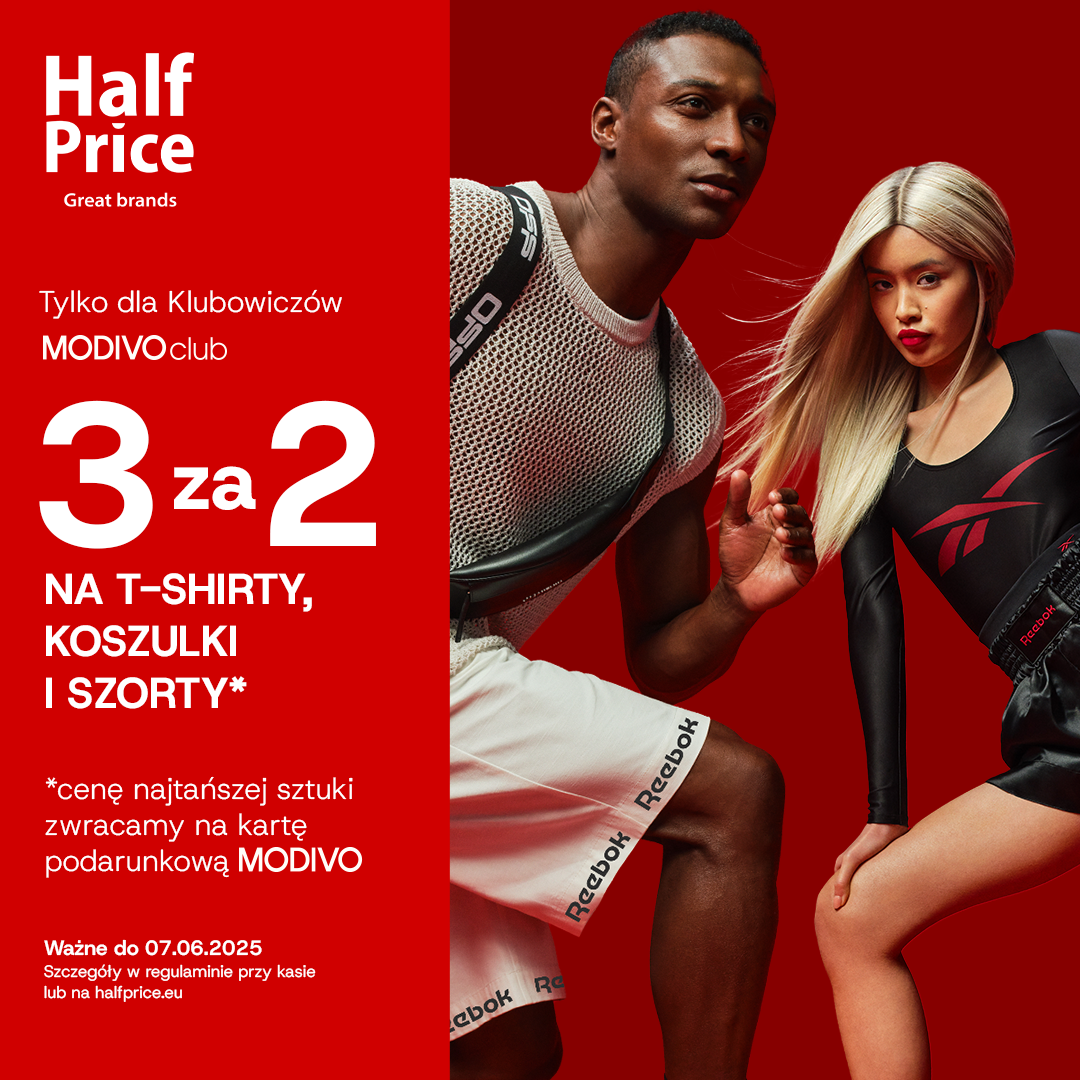 W HalfPrice trwa akcja 3za2 na T-shirty, koszulki i szorty!
