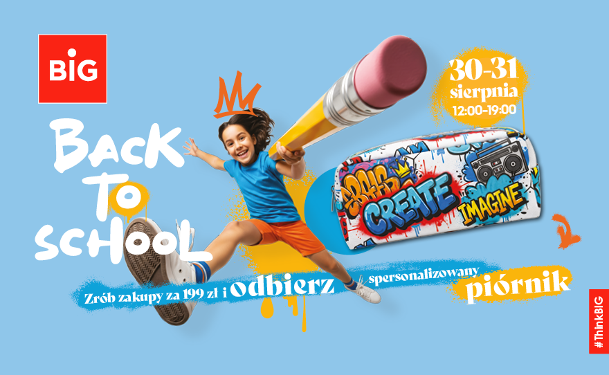 Back to BIG! Receive a pencil case for your purchases!