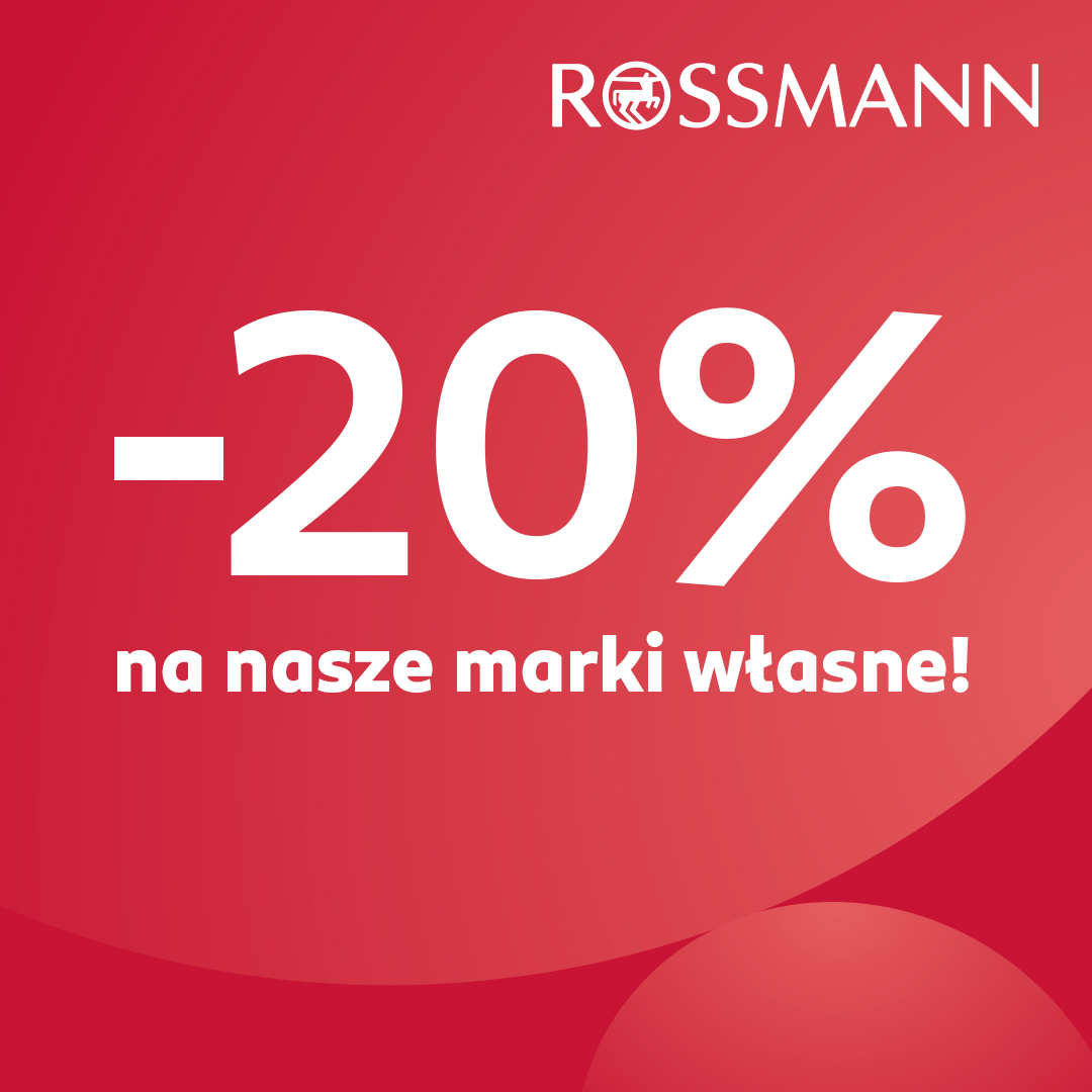 -20% na wszystkie marki własne Rossmanna!