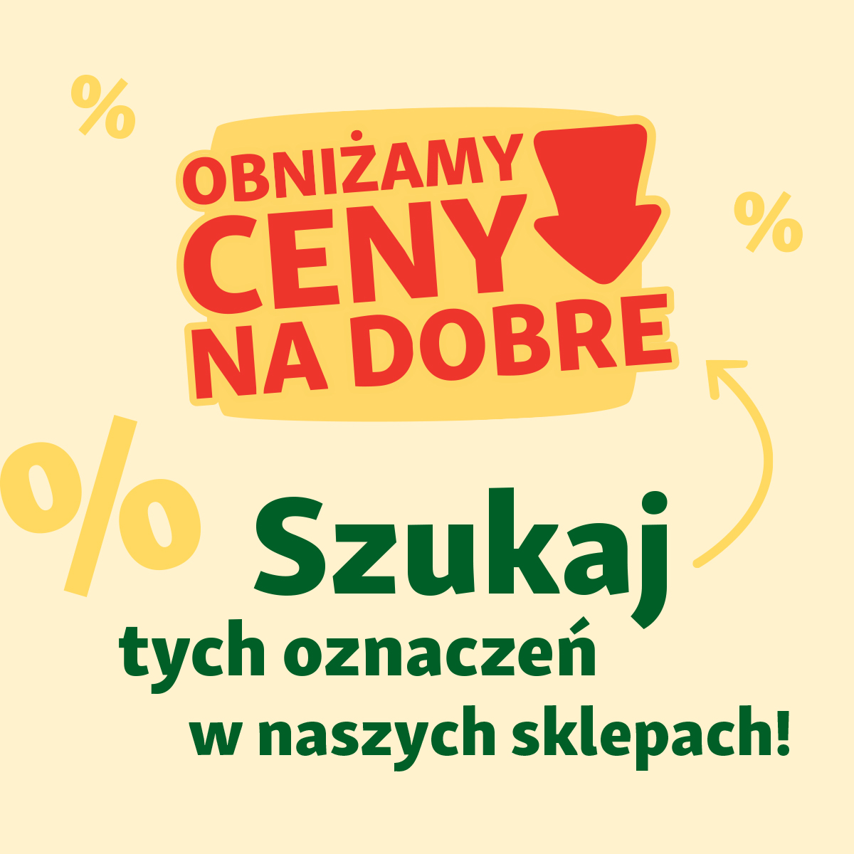 Obniżamy ceny na dobre! &nbsp;