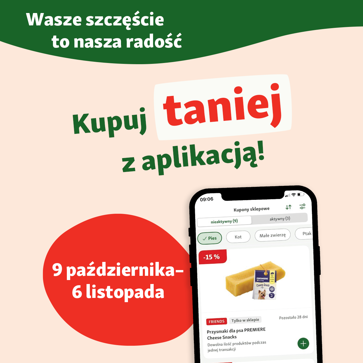 Łap najświeższe promocje z kuponami w aplikacji Maxi Zoo!