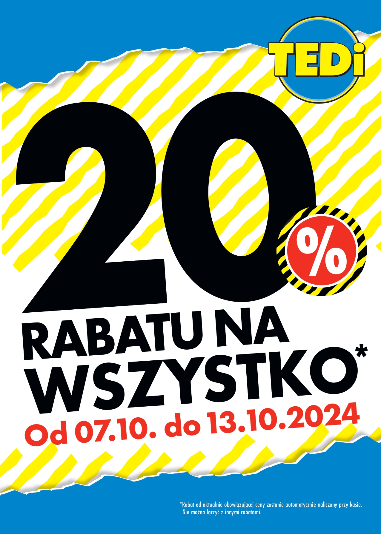 -20% na cały asortyment w Tedi!