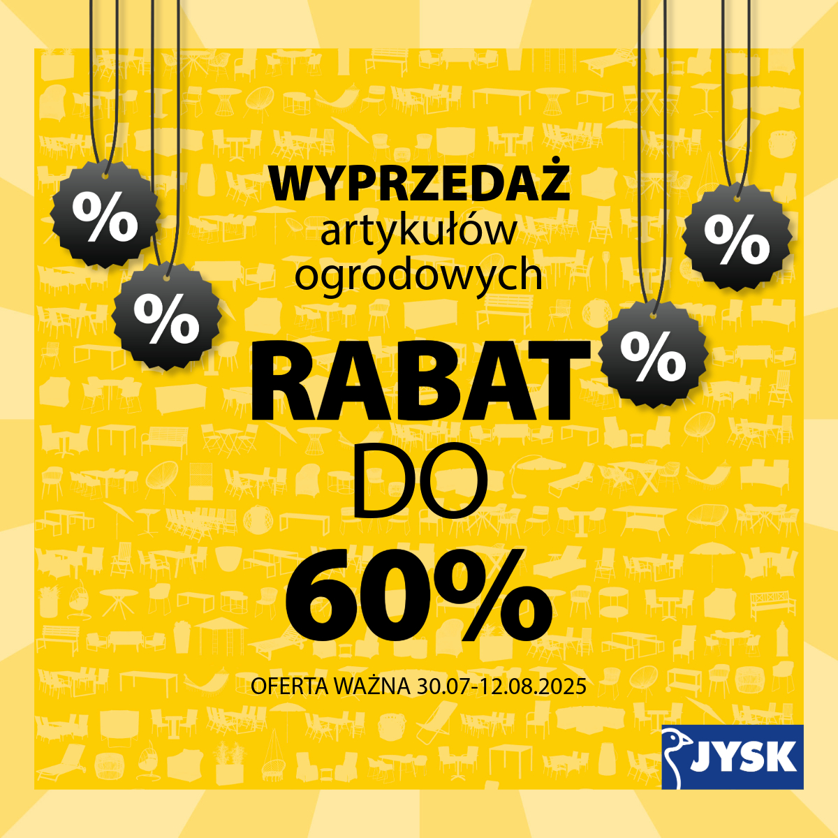 Wyprzedaż artykułów ogrodowych w Jysk!