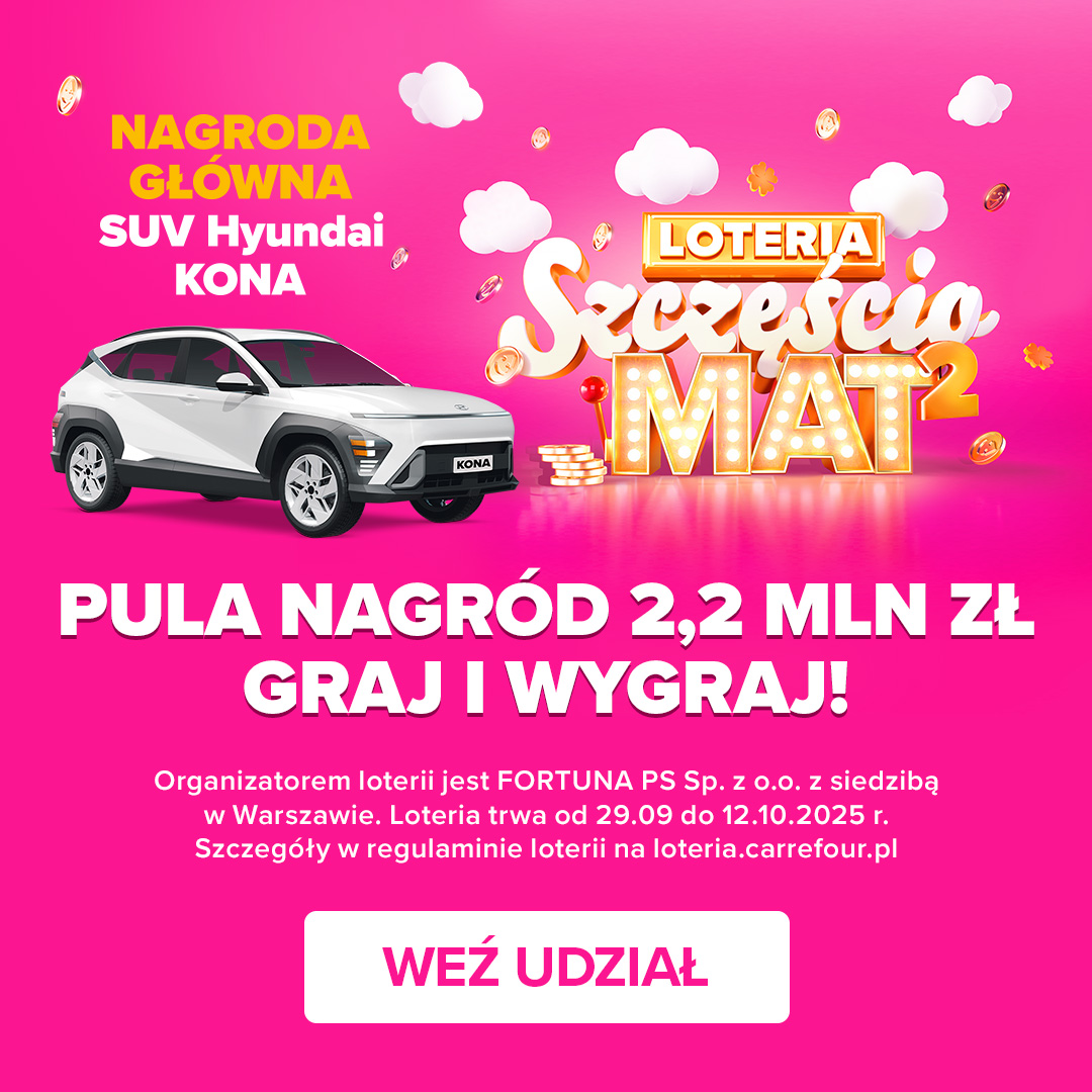 Loteria Szczęścia w Carrefour!