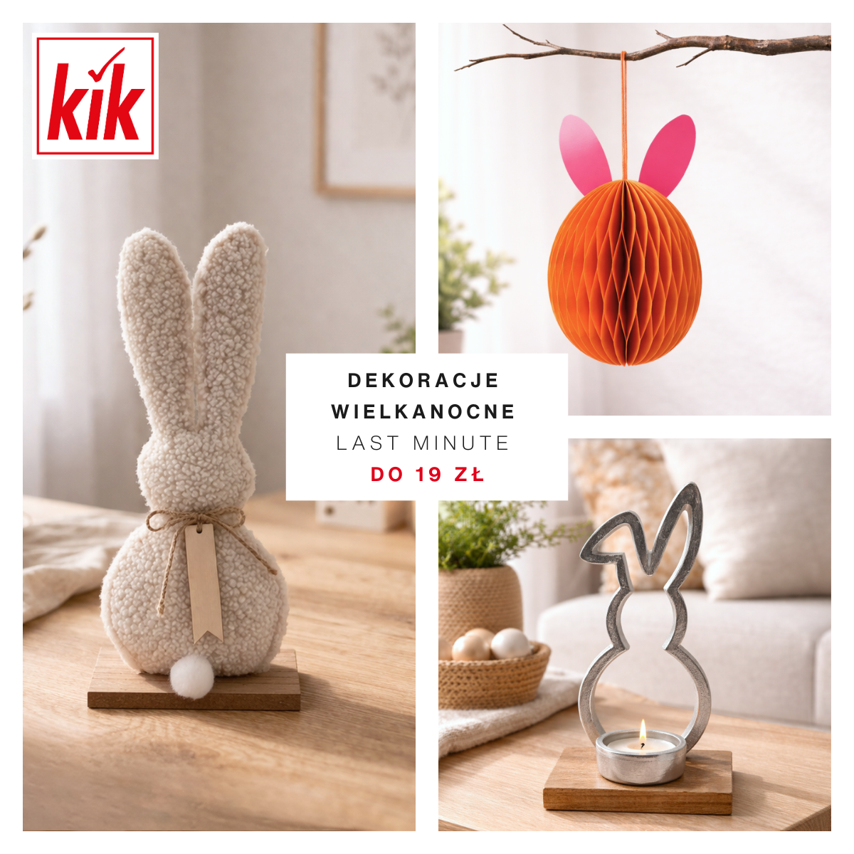 Dekoracje wielkanocne last minute do 19 zł